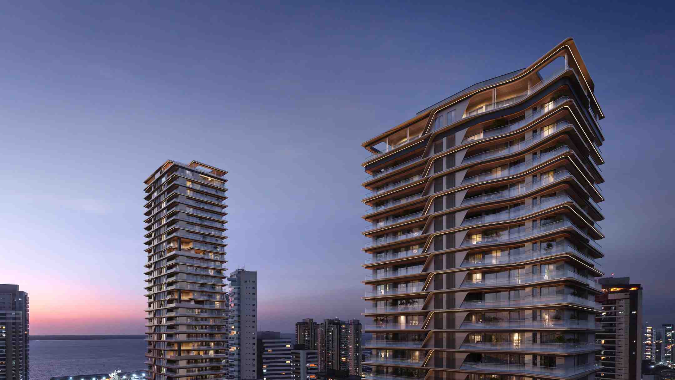 Fachadas do Quadra Authentic e do Quadra Legacy