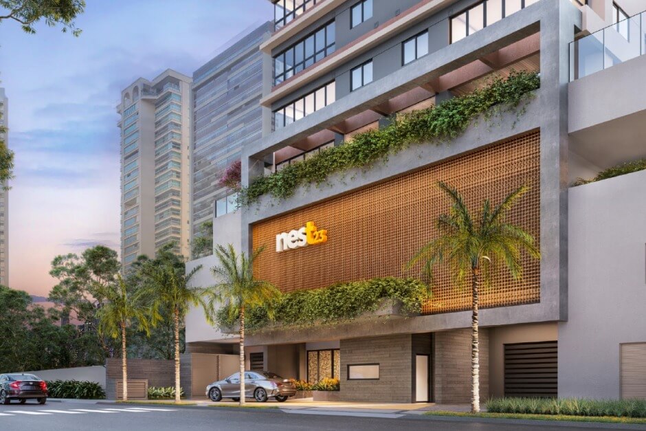 Fachada do edifício Nest23, Goiânia GO