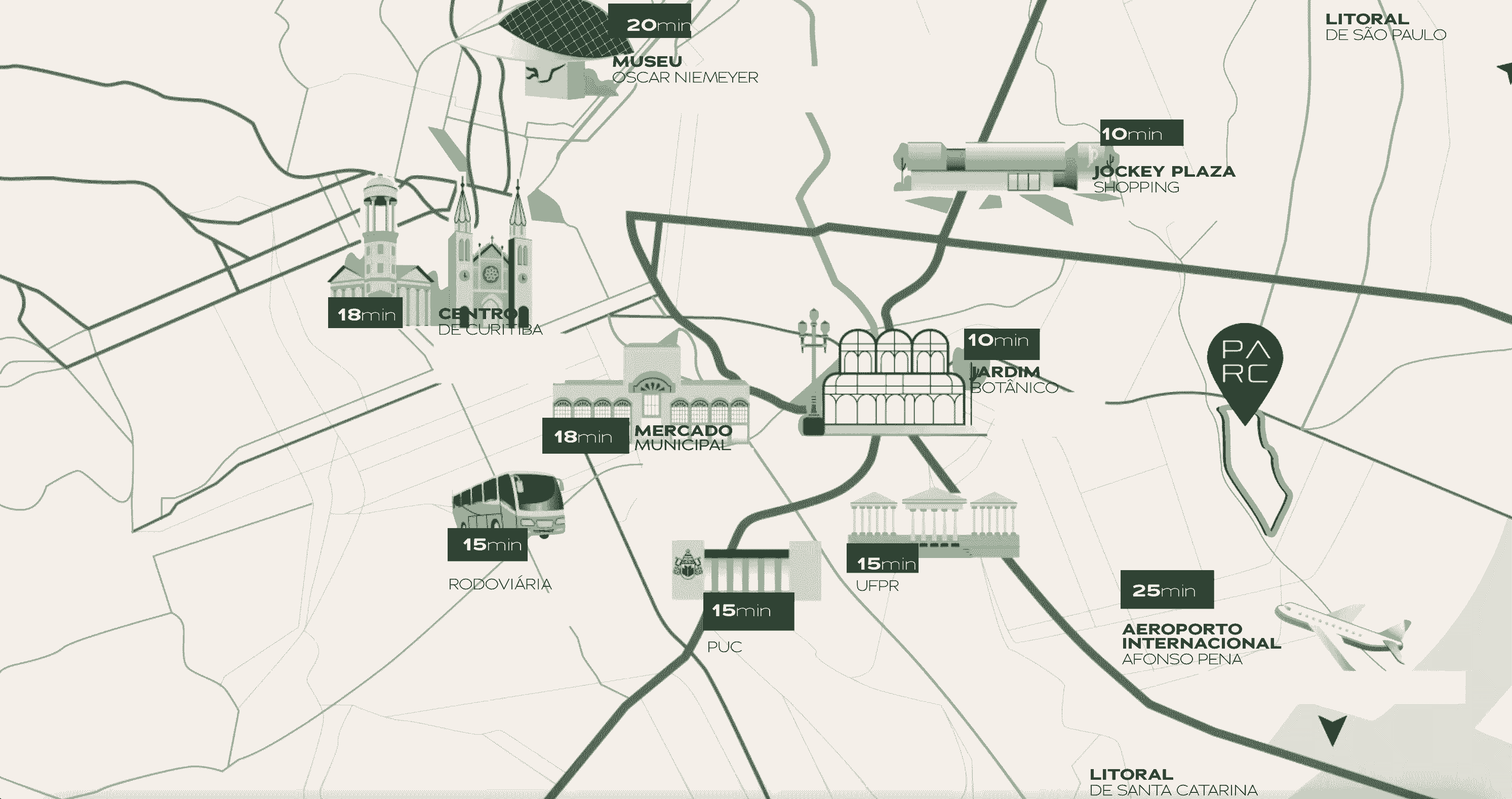 Mapa da localização do Parc Autódromo