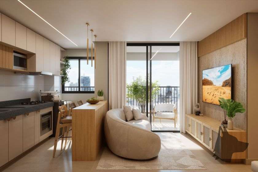 Living do do Ecoville Figueira