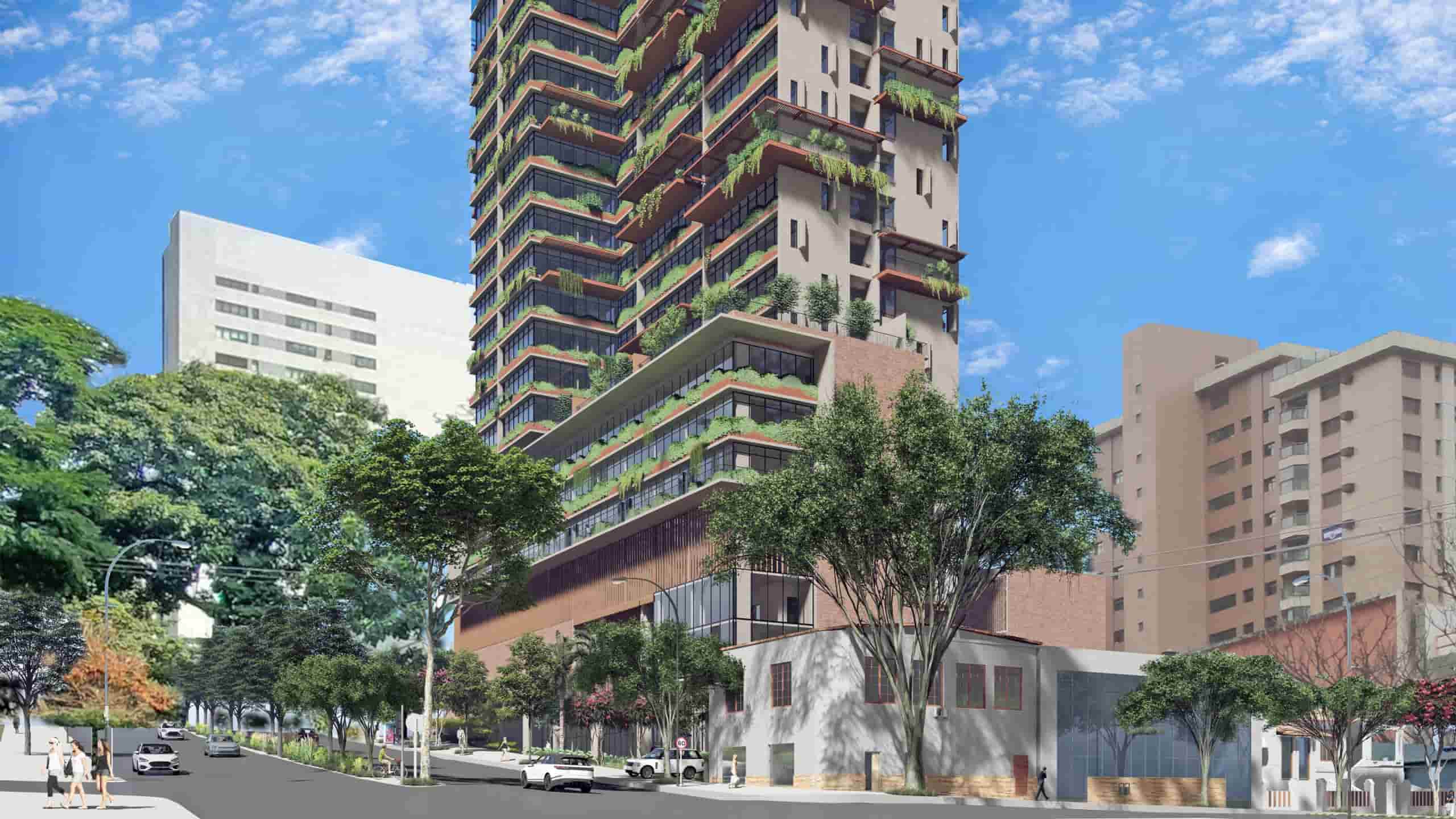 Fachada do Edifício Híbrido Fido 5.0 da Minas Brisa