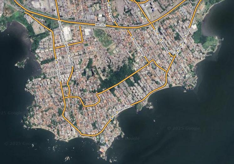 Mapa de Coqueiros, Florianópolis (SC)