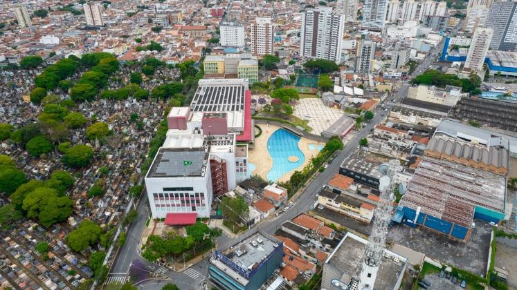 Vista do Sesc Belenzinho em São Paulo