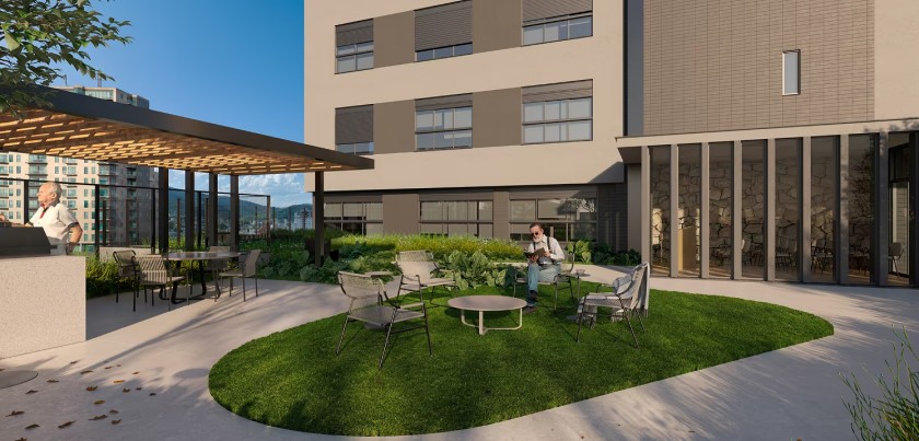 Espaço gourmet do Loma Senior Living