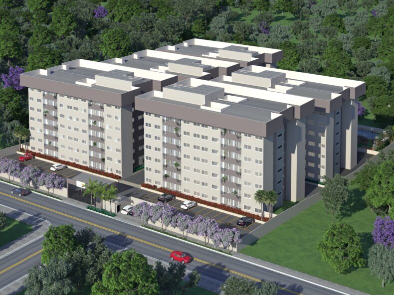 Fachada do Residencial Porto Ipê