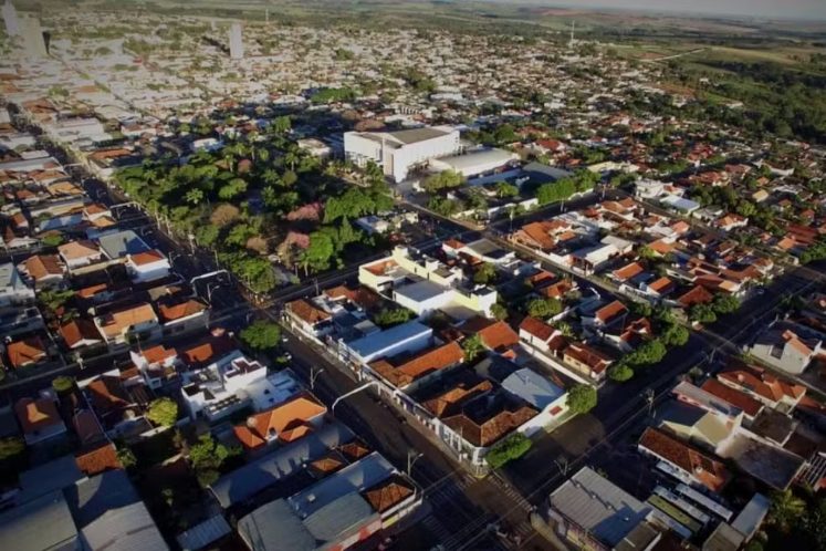 Vista aérea de Osvaldo Cruz, SP