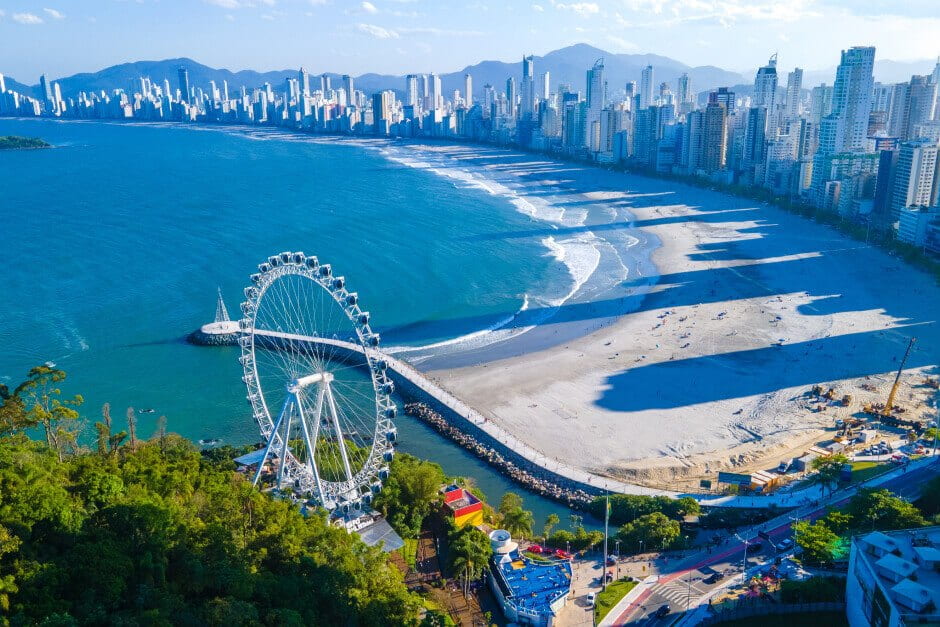 Beira-mar da Barra-Norte de Balneário Camboriú