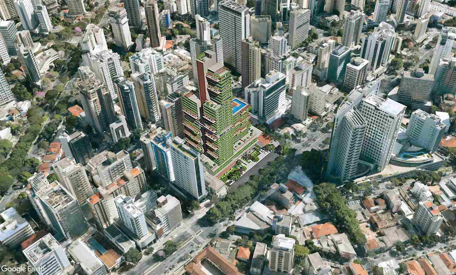 Vista aérea do Edifício Híbrido Fido 5.0