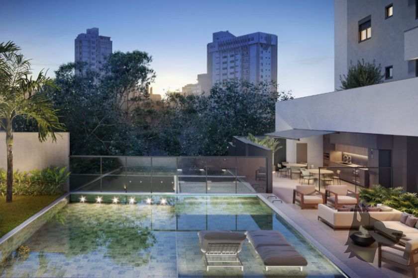 Piscina no ATMO Residence