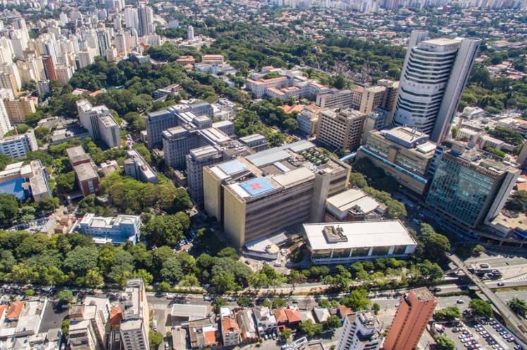 Vista aérea do Hospital das Clínicas da USP
