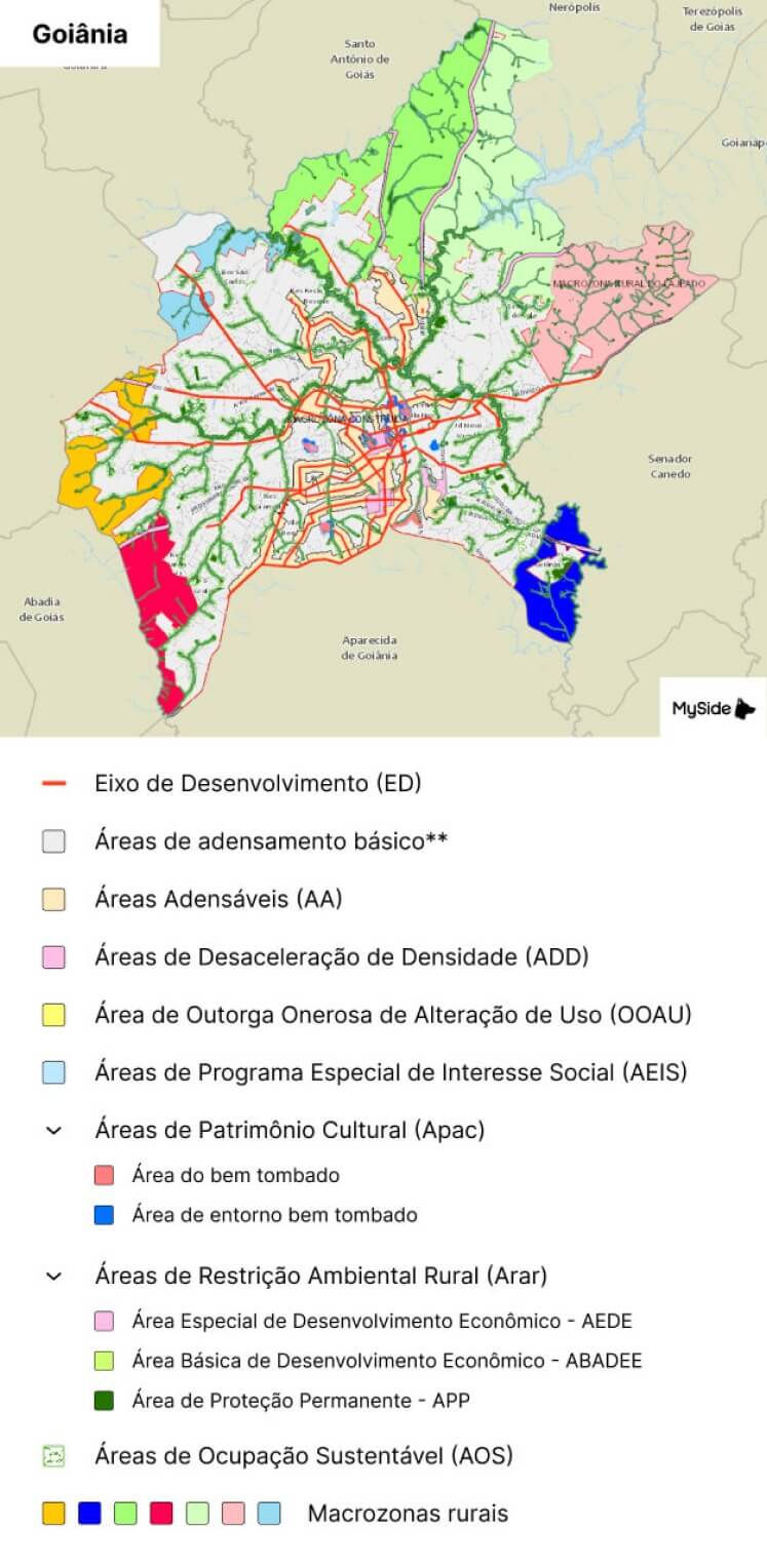Mapa de Goiânia