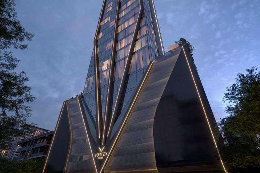 Fachada do Vortex Tower