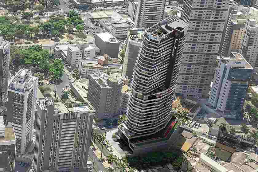 Vista aérea do Tonino Lamborghini Residences