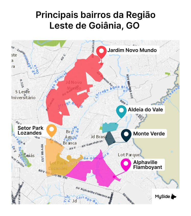 Conheça os principais bairros da Região Leste de Goiânia