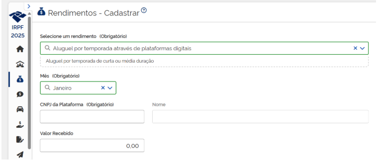 declarar aluguel de temporada no imposto de renda