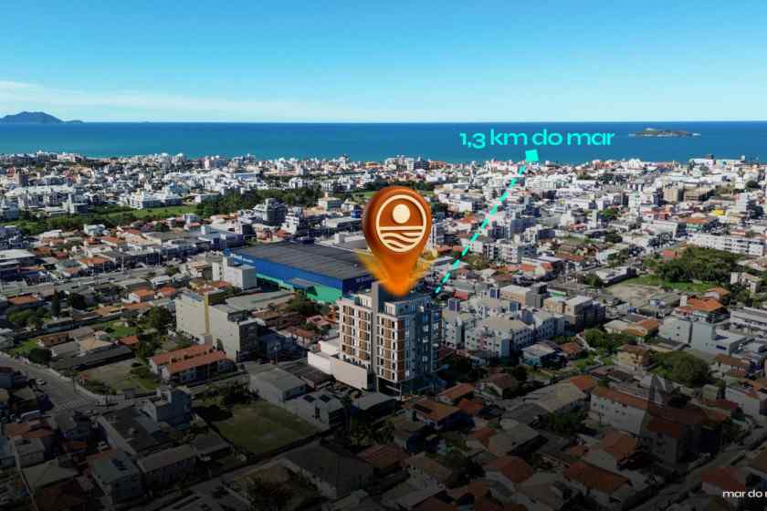 Vista aérea do Mar do Norte Studios