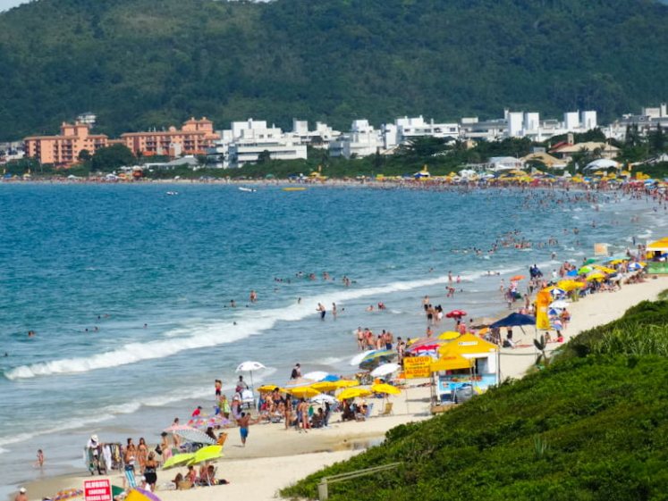 Vista aérea da Praia de Jurerê