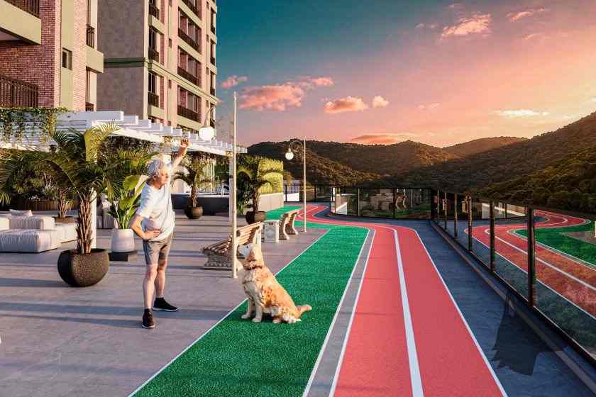Pista de caminhada do Rural Willys Residence
