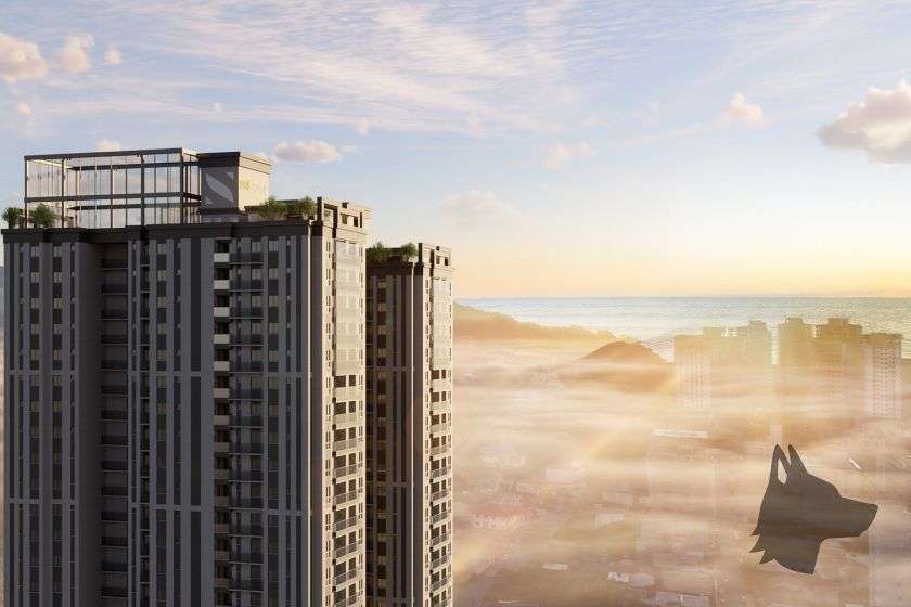 Fachada do The Wall Street Business & Apartments