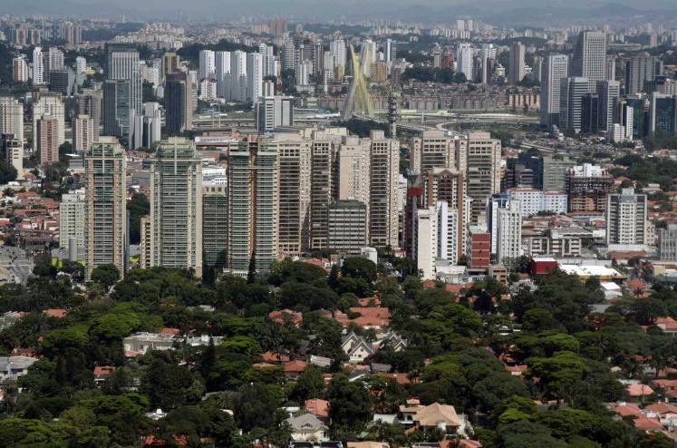 Vista aérea do Brooklin em SP