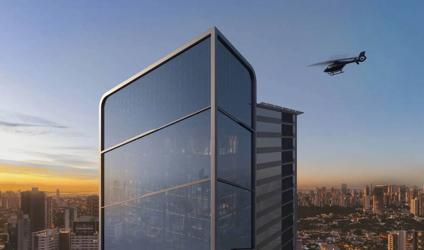 Fachada do City Corporate by Pininfarina