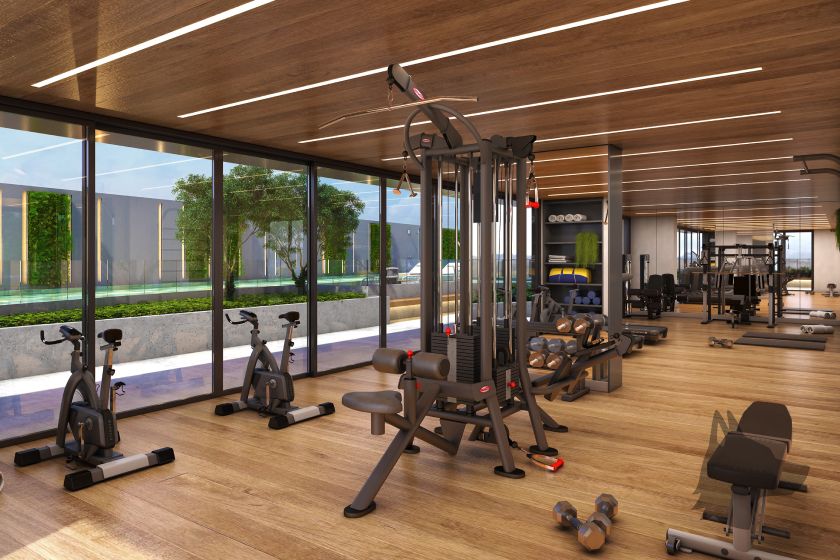 Fitness indoor no Dom Parque Flamboyant