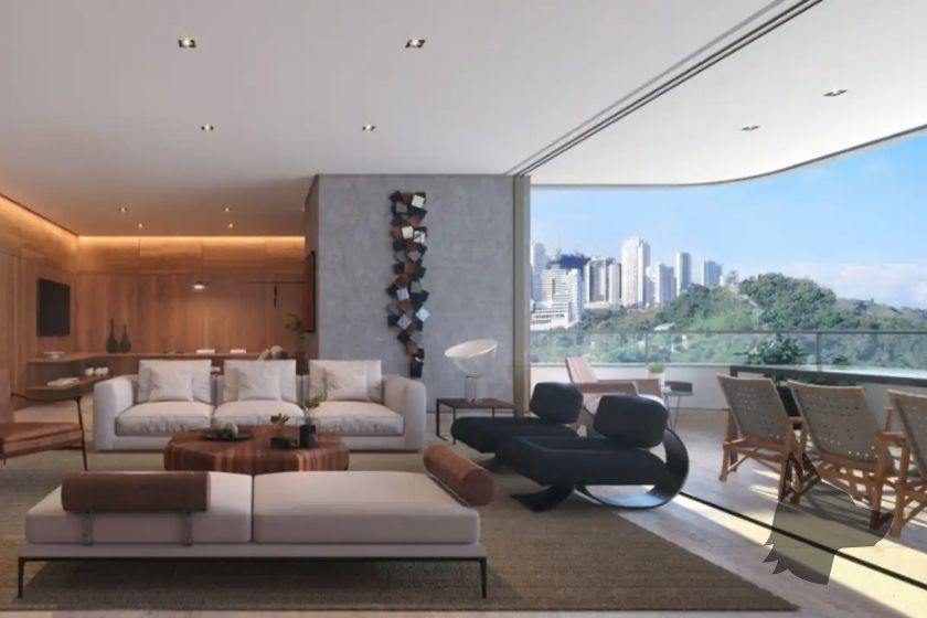 Living do apartamento do Brisa Residencial