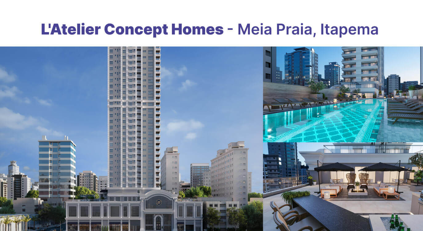  Fachada e área de lazer L'Atelier Concept Homes