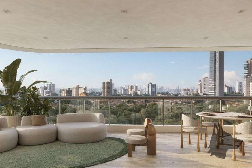 Varanda do Opus Ace Tennis Club Vaca Brava