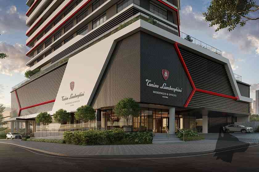 Fachada do Toninon Lamborghini Residences