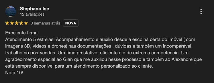Review da MySide no Google