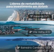 Confira os melhores lugares para investir em Airbnb no Brasil em 2025