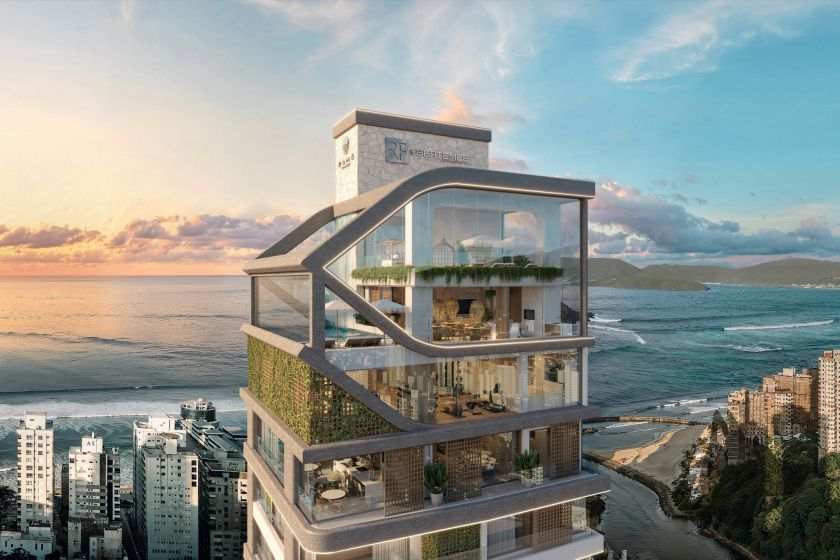 Vista aérea do Zamá Coast