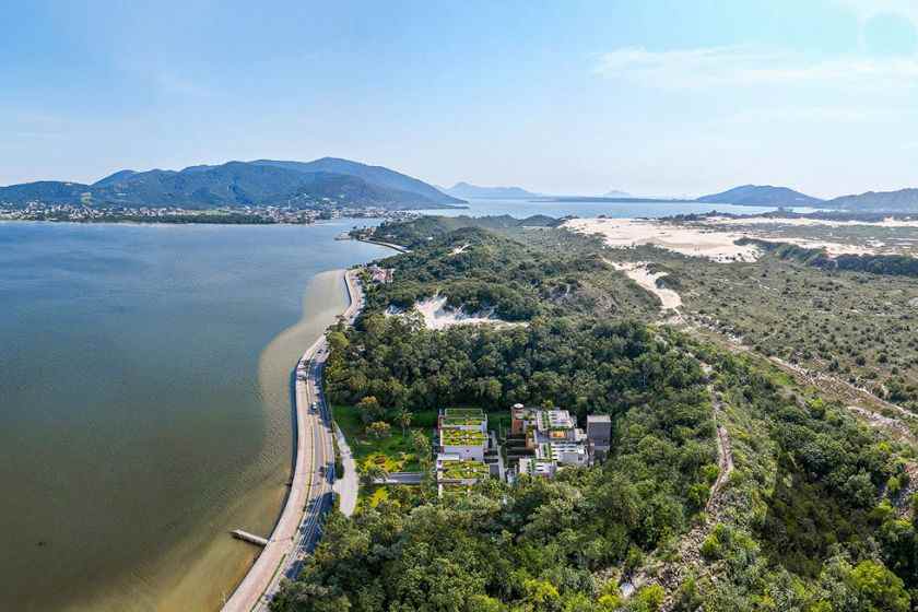 Vista aérea do Jacarandá