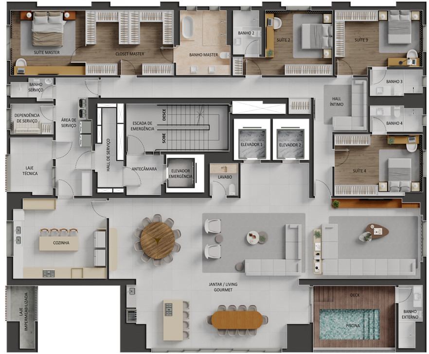 Planta do City Park Royal