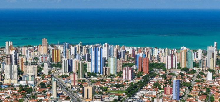 Vista aérea do bairro Brisamar em João Pessoa 
