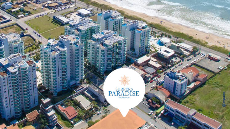 Localização do Surfers Paradise Residence