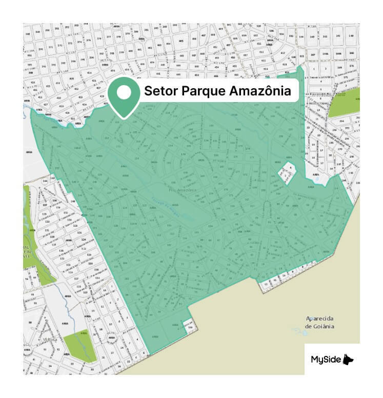 Mapa do Setor Parque Amazônia