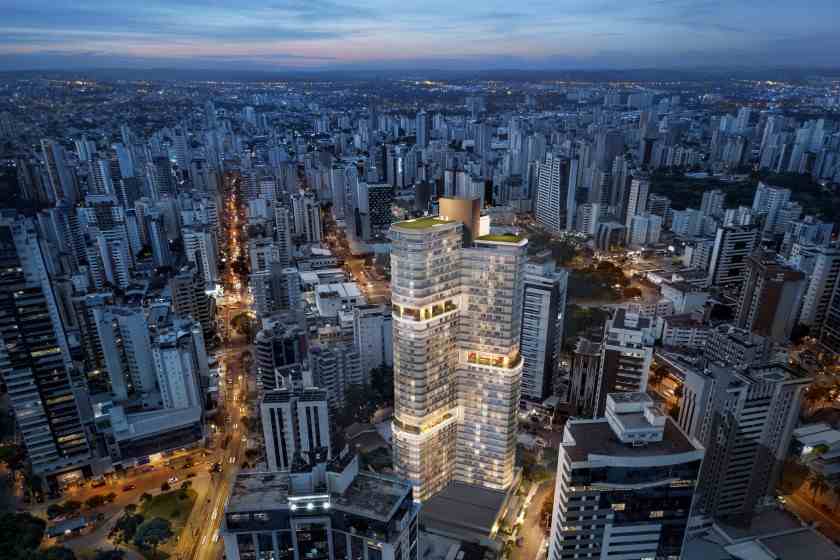 Vista aérea de Opus Gyro Praça do Sol