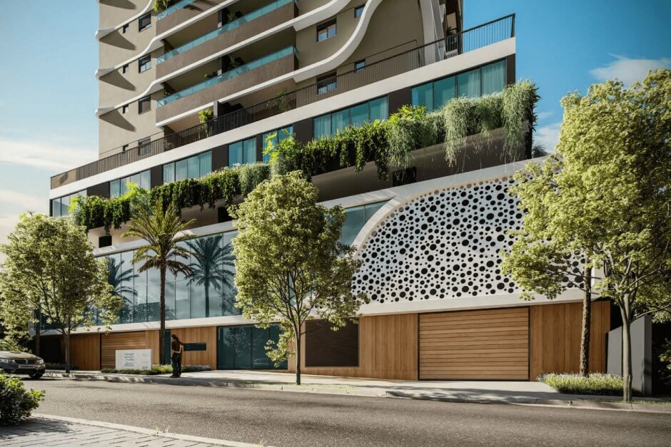 Fachada do edifício Atoll Residências, em Goiânia