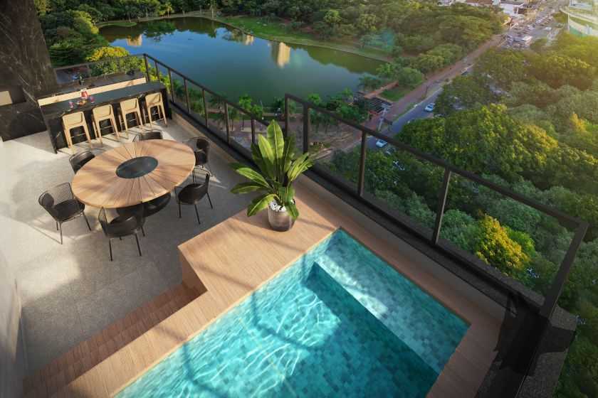 Varanda dos apartamentos do Bauhaus