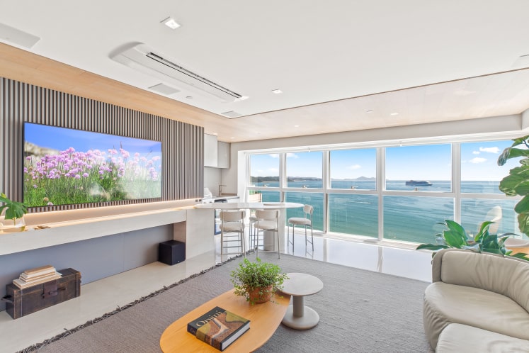 Sala do apartamento de 196 m² no One Tower
