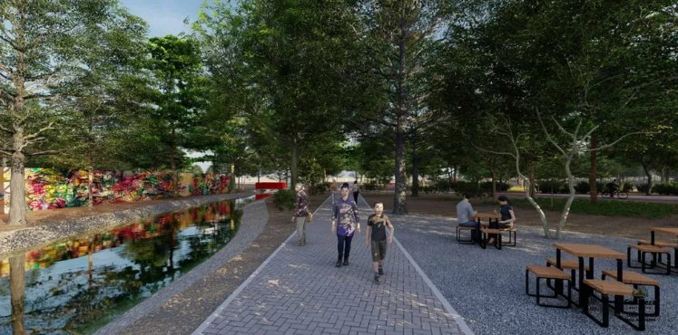 Praça Rio Branco no bairro Joaquim Távora em Fortaleza, CE