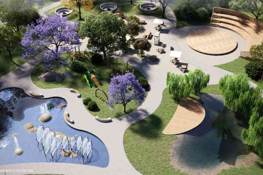 Vista aérea do BOSC Ecovillage