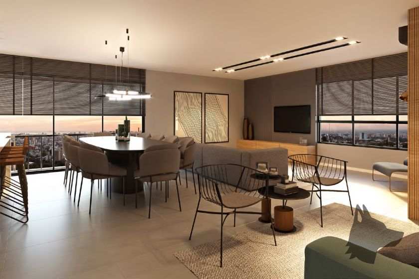 Sala da Penthouse do Terrazo JK