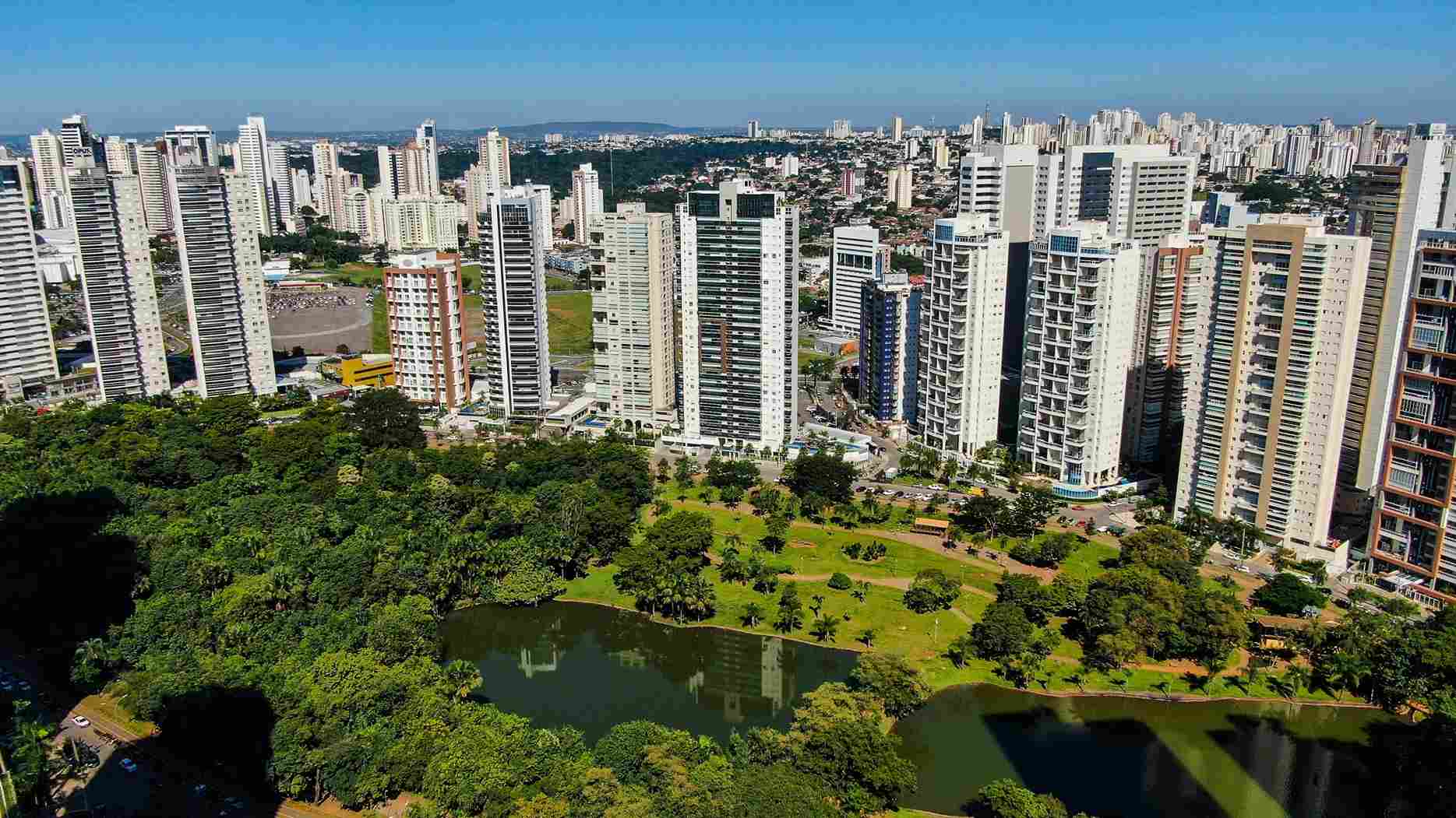 Vista aérea do Jardim Goiás