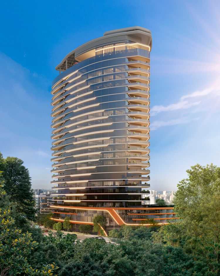 Fachada do Cyrela Corporate by Pininfarina