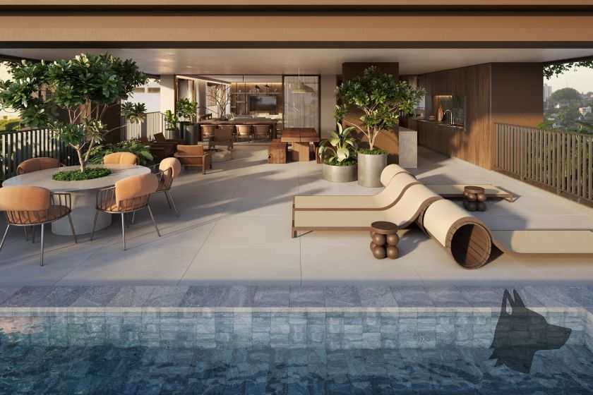 Piscina privativa do Solenne Consciente