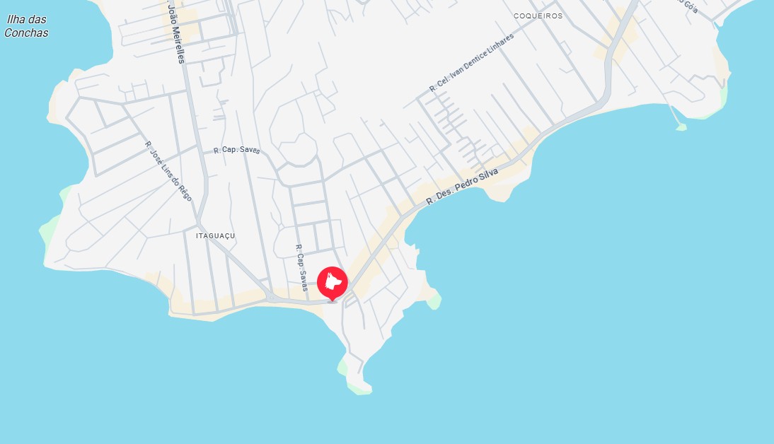 Mapa do Mar dos Corais